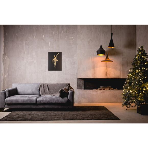 Miniart Crafts 55028 Ballerina in Gold DIY Bead Embroidery Kit Handmade Wall Art - Picture 4 of 5